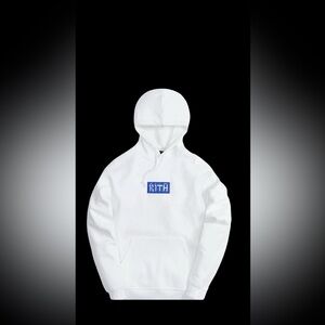 Kith Hebrew Script Box Logo Hoodie White Size Small BNWT Limited Drop Rare Heat!